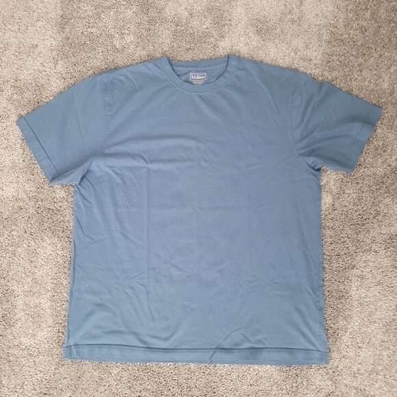 Men's LL Bean Blue T-Shirt Large Regular - Picture 1 of 10